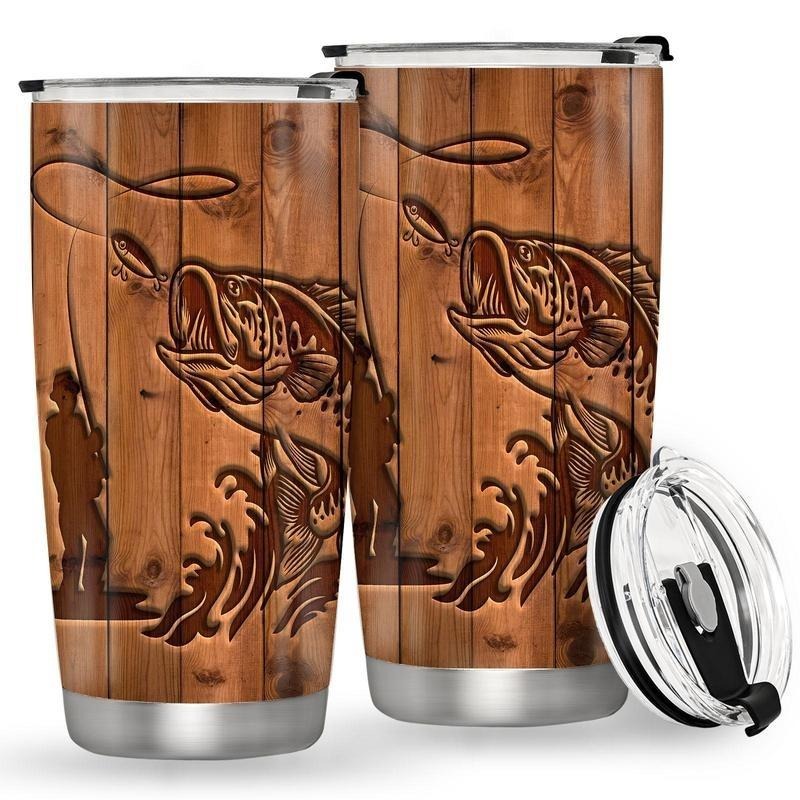 Fishing Is My Rest 20oz Insulated Stainless Steel Tumbler
