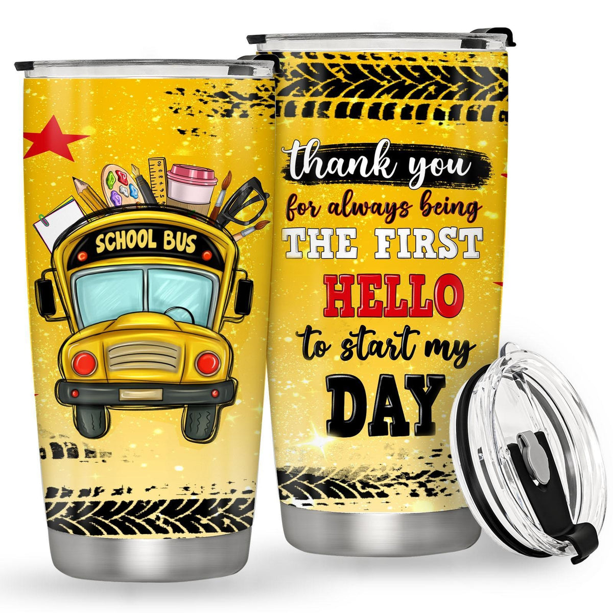 School Bus Driver 20oz Insulated Stainless Steel Tumbler