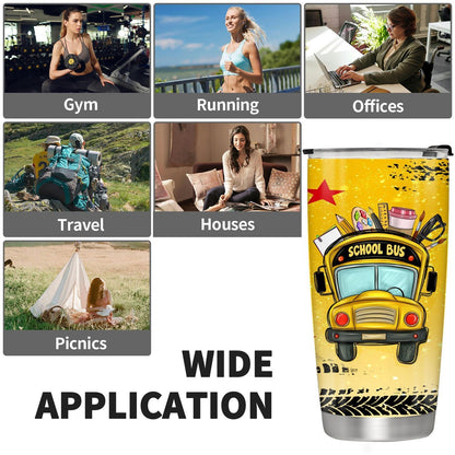 School Bus Driver 20oz Insulated Stainless Steel Tumbler