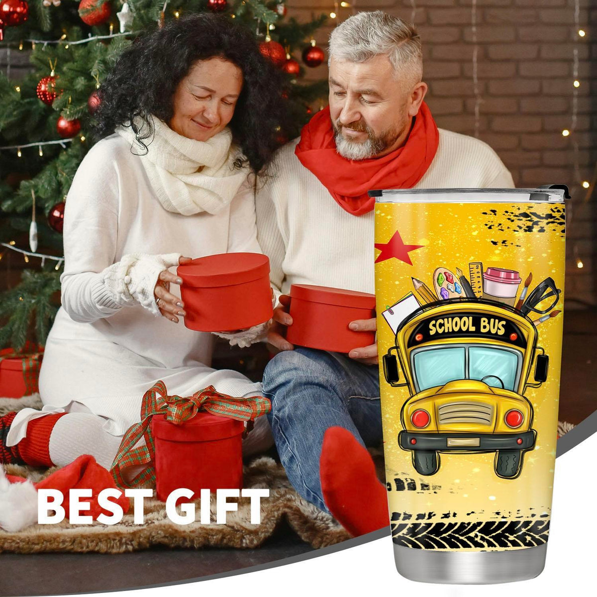 School Bus Driver 20oz Insulated Stainless Steel Tumbler