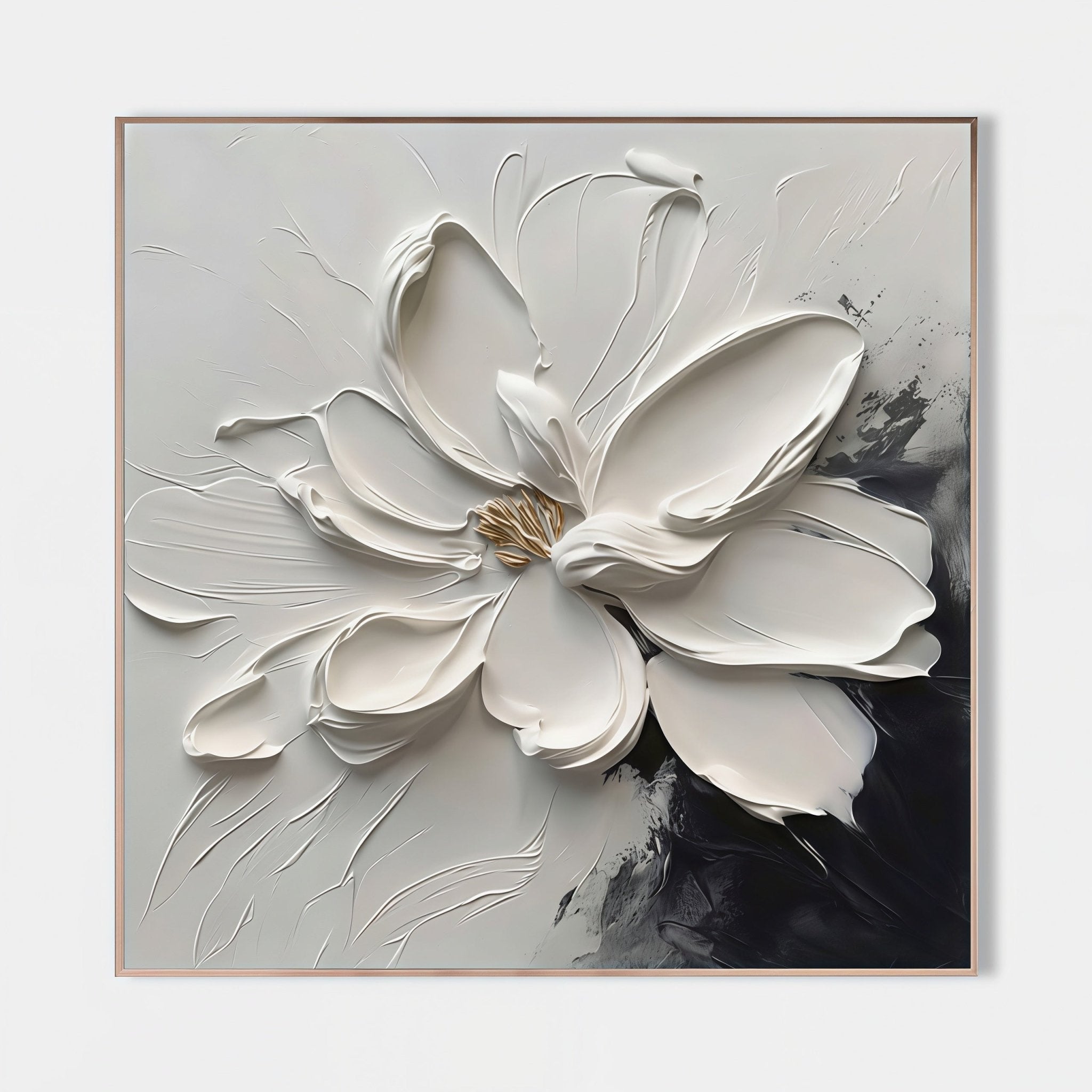 3D Heavy Texture Magnolia Oil Painting CZ0086 - Viral Wall Art