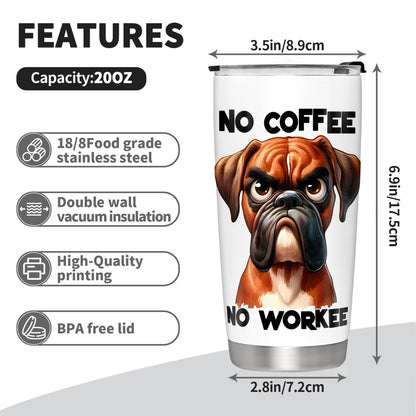 Cute Dog Pattern 20oz Tumbler