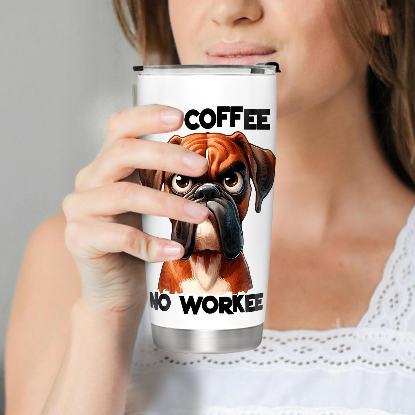 Cute Dog Pattern 20oz Tumbler