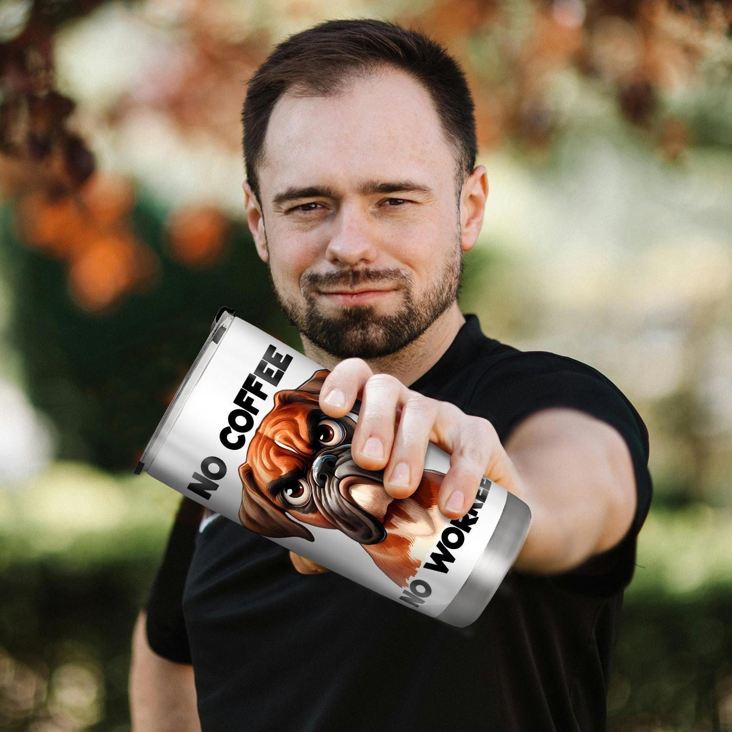 Cute Dog Pattern 20oz Tumbler