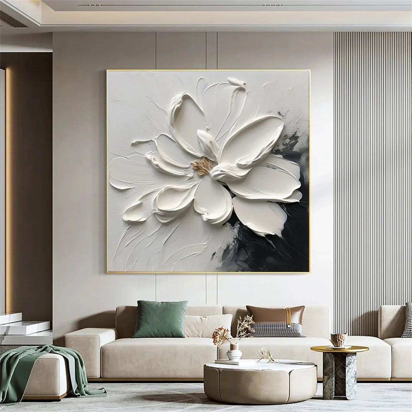 3D Heavy Texture Magnolia Oil Painting CZ0086 - Viral Wall Art