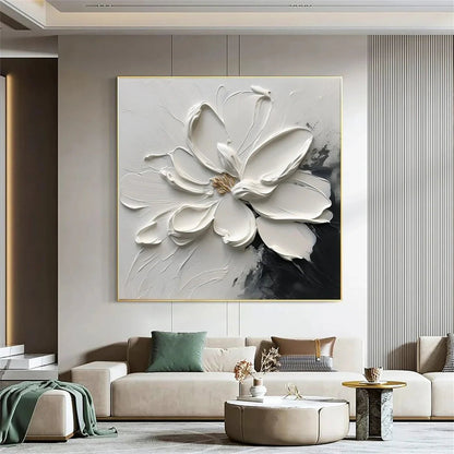 3D Heavy Texture Magnolia Oil Painting CZ0086 - Viral Wall Art
