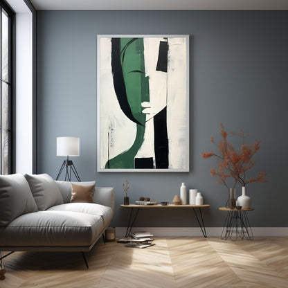 Contemporary Minimalist Abstract Figure Painting JC0004 - Viral Wall Art