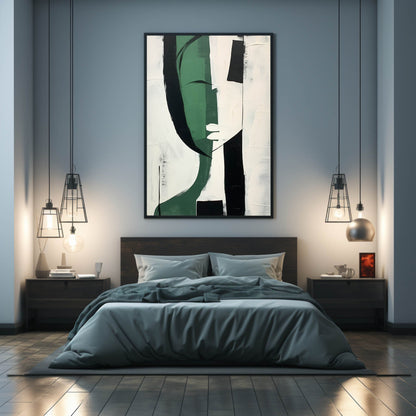 Contemporary Minimalist Abstract Figure Painting JC0004 - Viral Wall Art