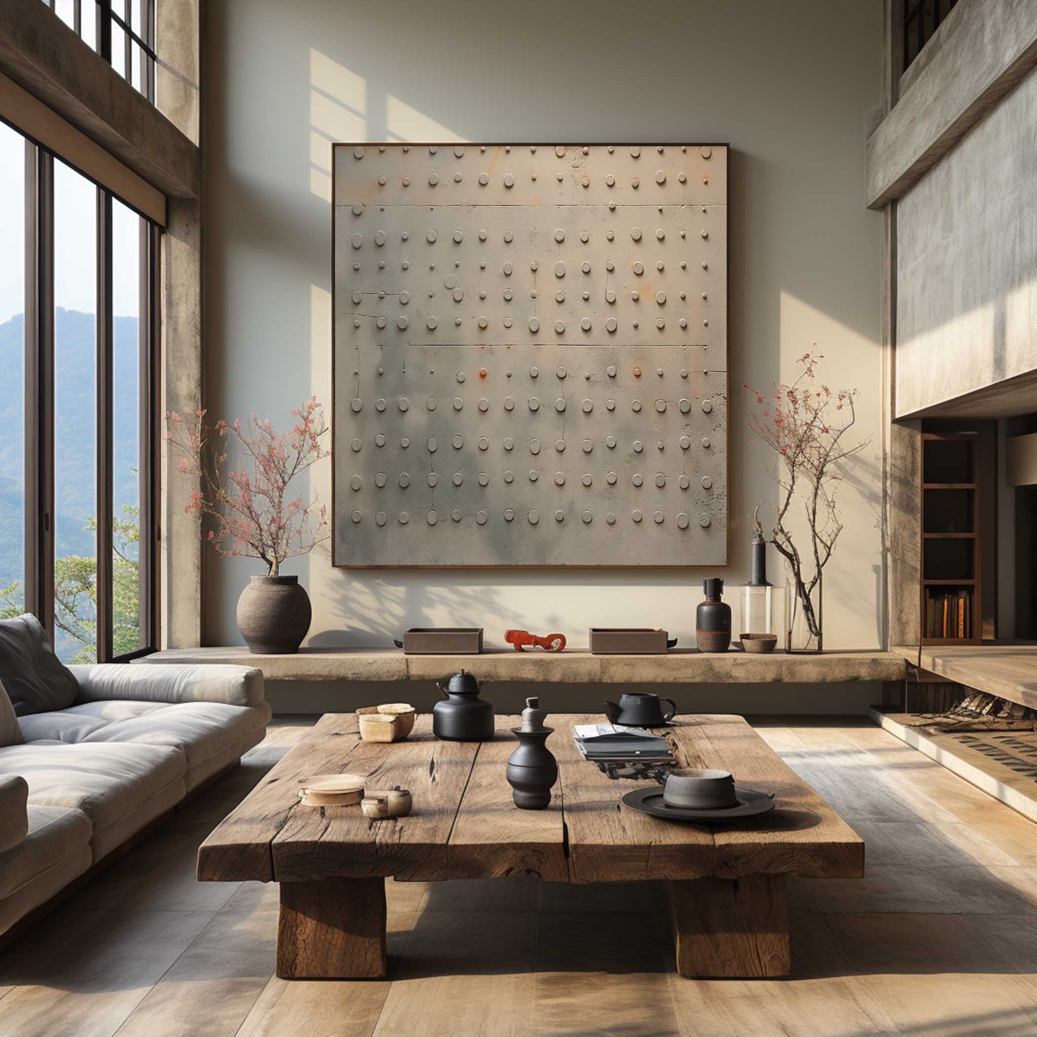 Wabi - Sabi 3D Industrial Abstract Wall Art EC0028 - Viral Wall Art