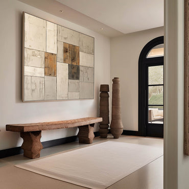 Wabi - Sabi Minimalist Canvas Painting EC0017 - Viral Wall Art