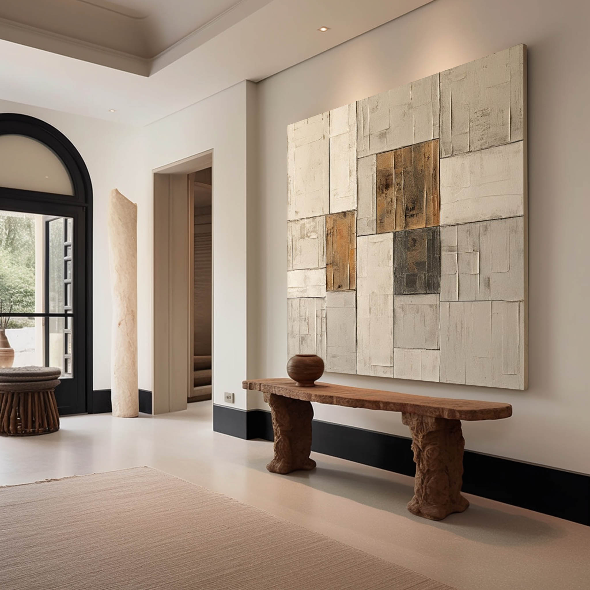 Wabi - Sabi Minimalist Canvas Painting EC0017 - Viral Wall Art