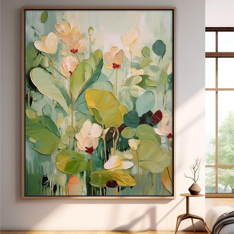 Green & Blush Pink Botanical Wall Art CZ0049 - Viral Wall Art