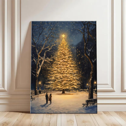 Nostalgic Christmas Train Art Print