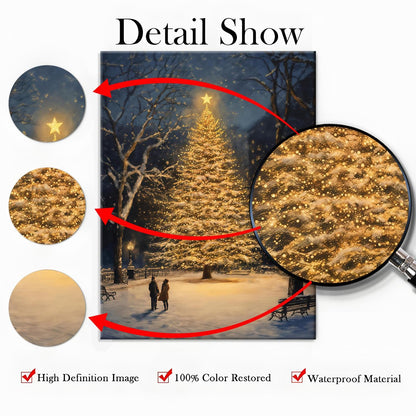 Nostalgic Christmas Train Art Print