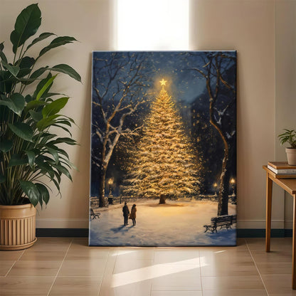 Nostalgic Christmas Train Art Print