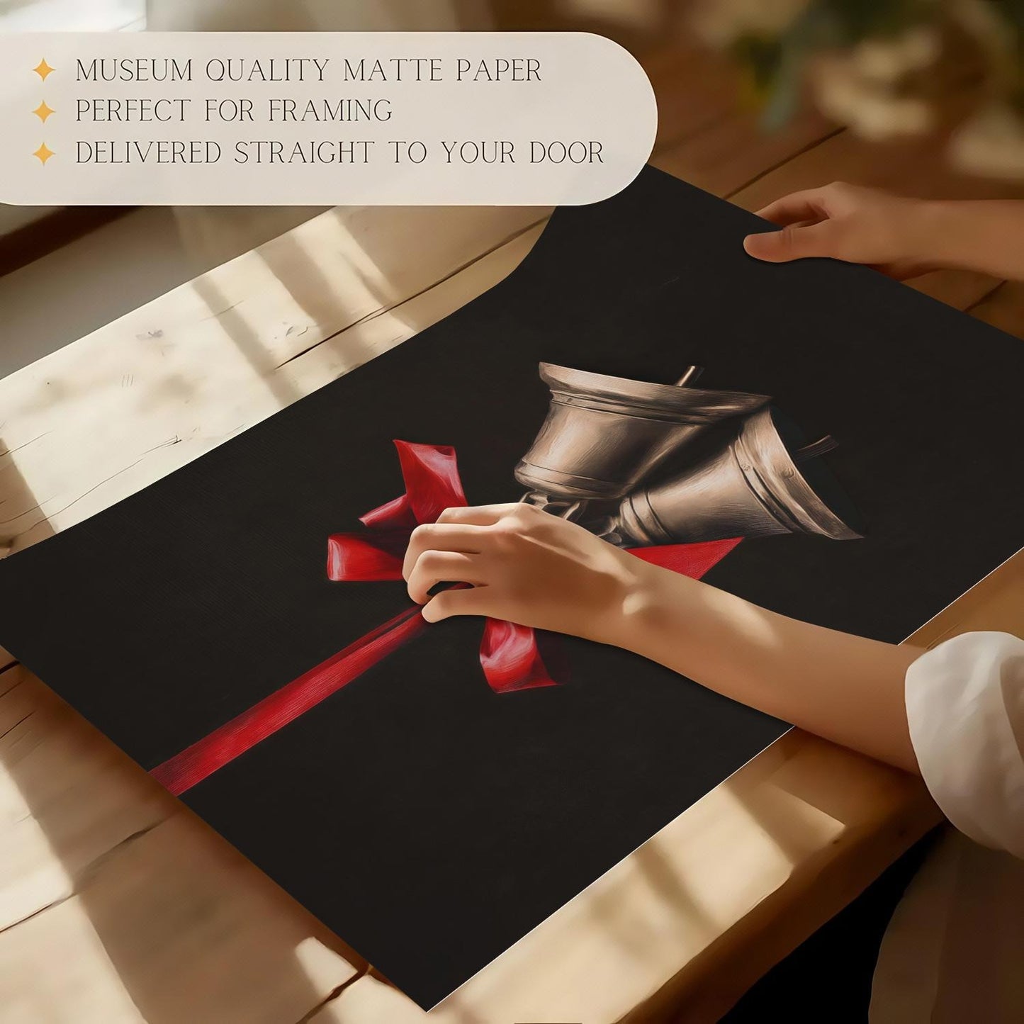 Dark Academia Christmas Wall Art