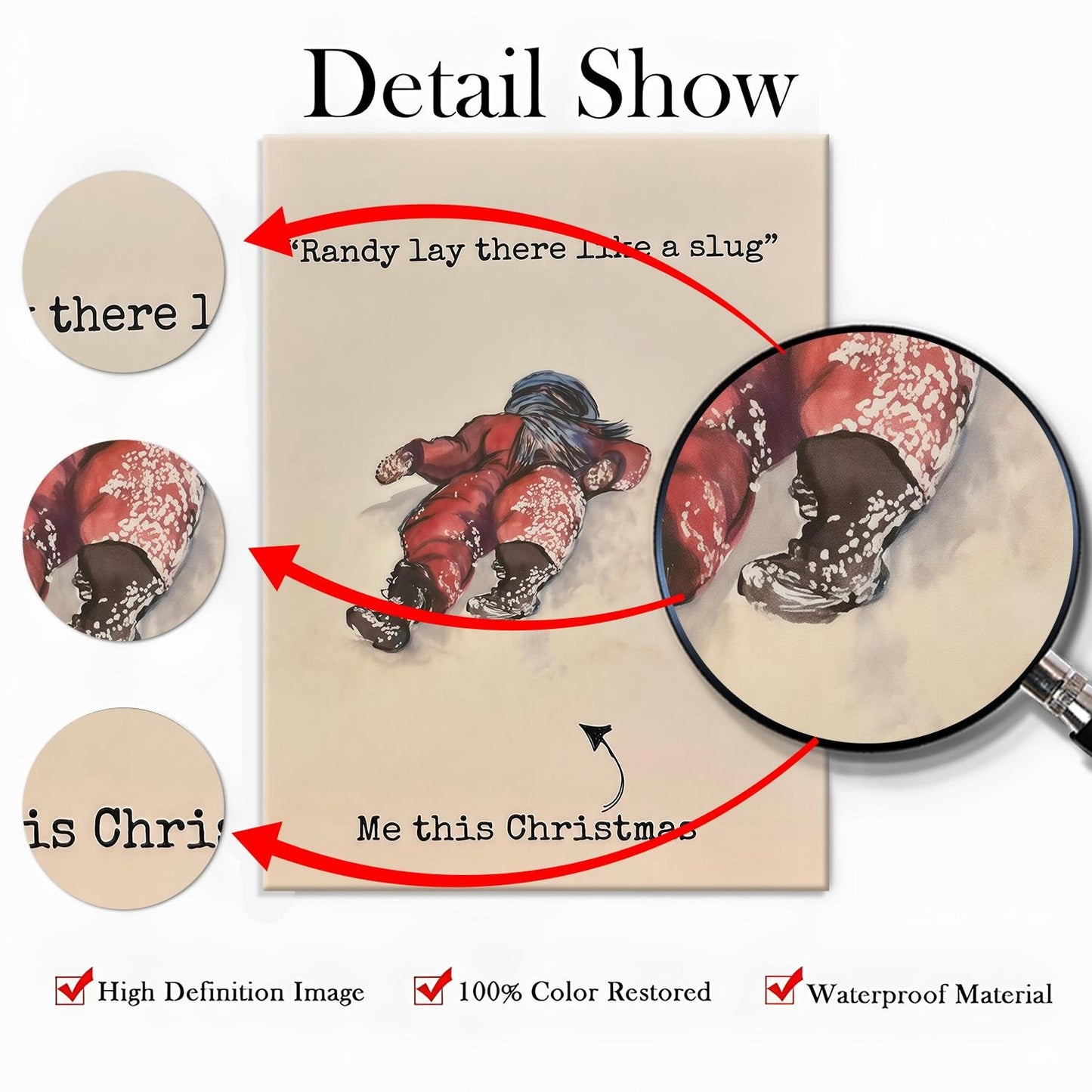 Retro Christmas Comedy Wall Art