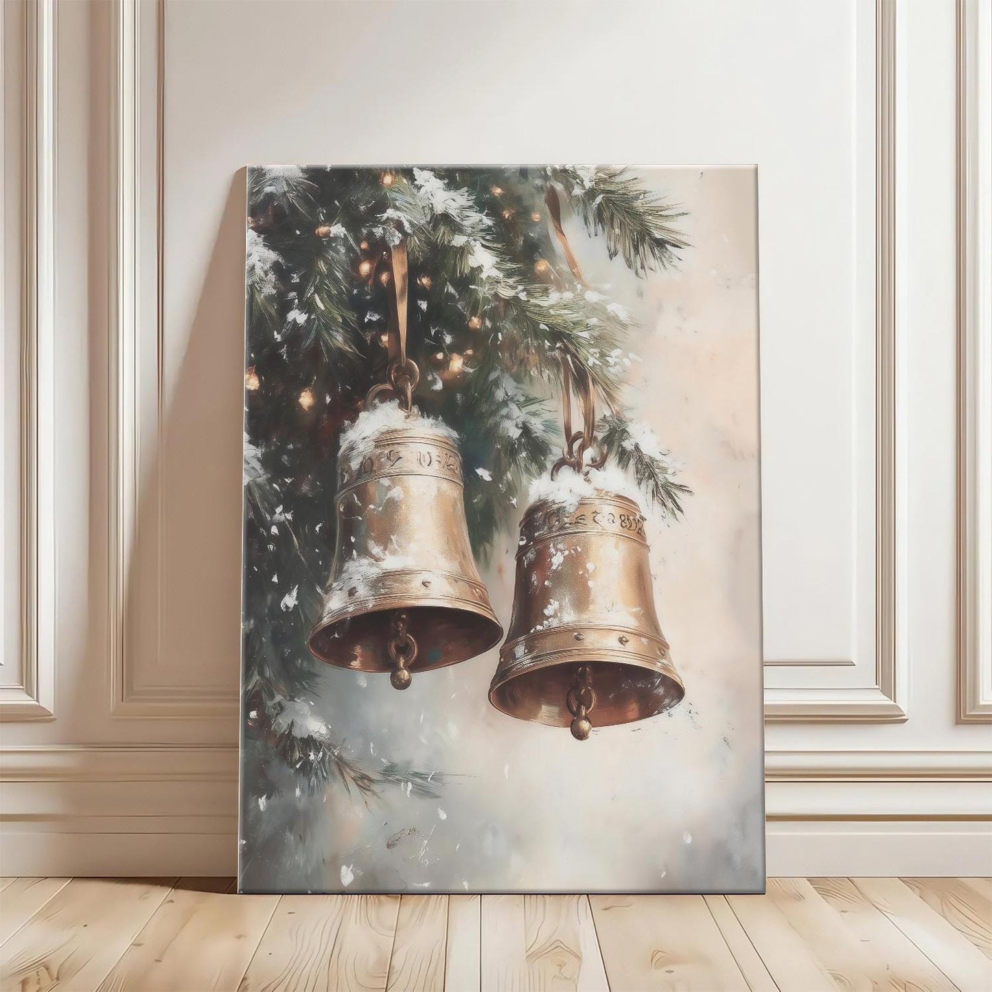 Farmhouse Snowy Bells Wall Art