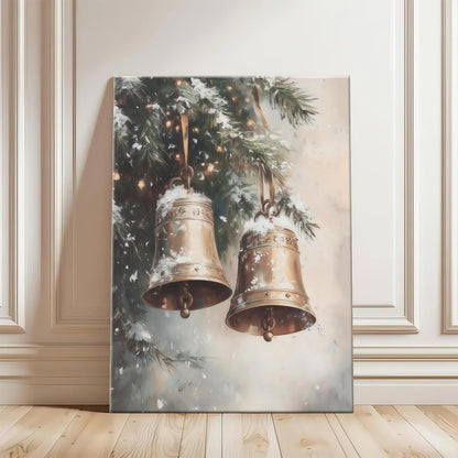 Farmhouse Snowy Bells Wall Art