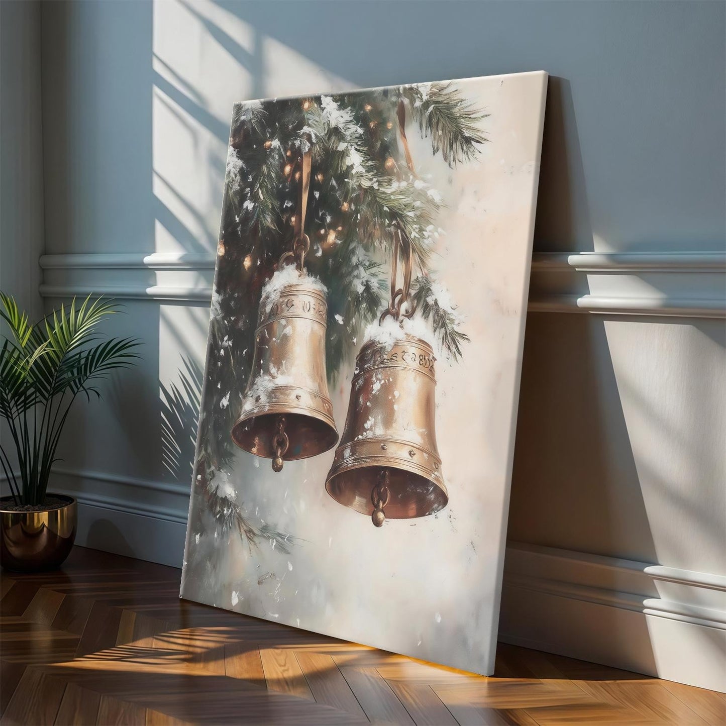 Farmhouse Snowy Bells Wall Art
