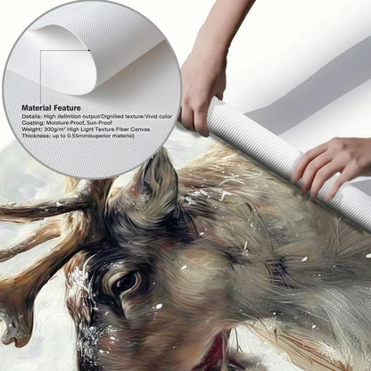 Santa & Reindeer Farmhouse Wall Art