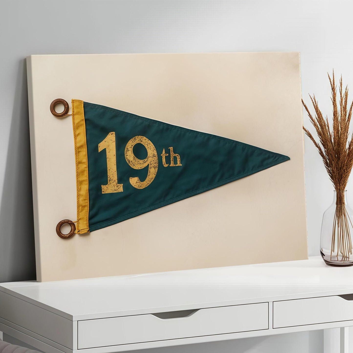 19th Hole Retro Golf Poster