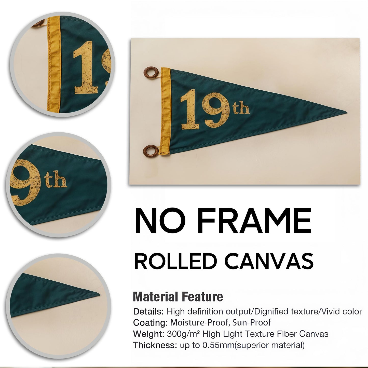 19th Hole Retro Golf Poster