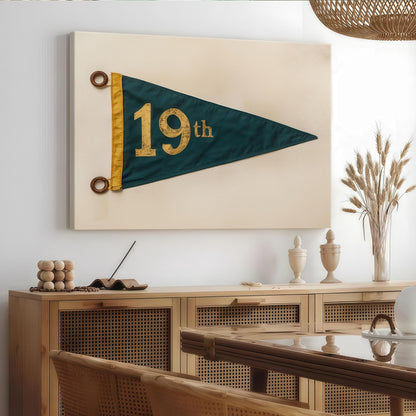 19th Hole Retro Golf Poster