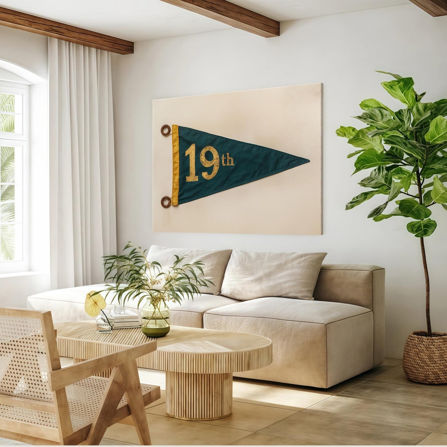 19th Hole Retro Golf Poster