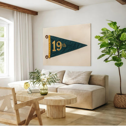 19th Hole Retro Golf Poster