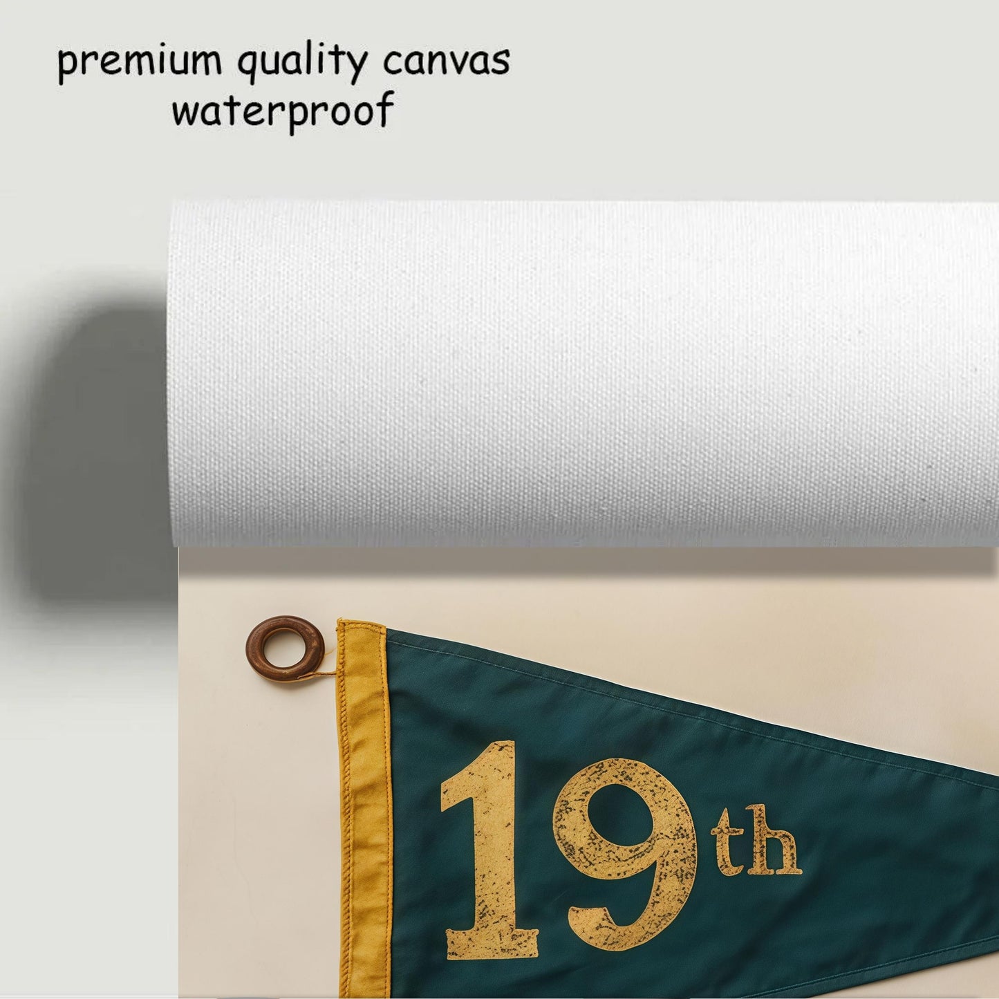 19th Hole Retro Golf Poster