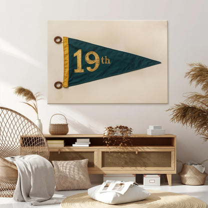 19th Hole Retro Golf Poster