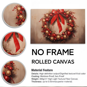 Nochebuena Christmas Wreath Poster