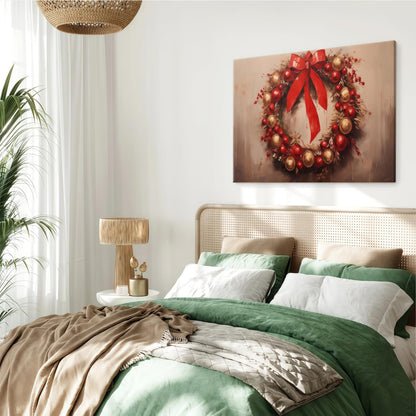 Nochebuena Christmas Wreath Poster