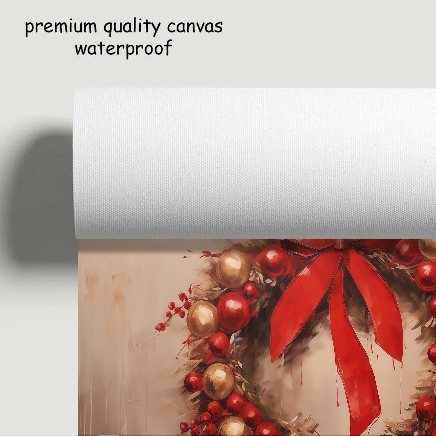 Nochebuena Christmas Wreath Poster