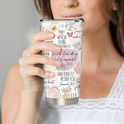 Bible Verse Floral 20oz Tumbler