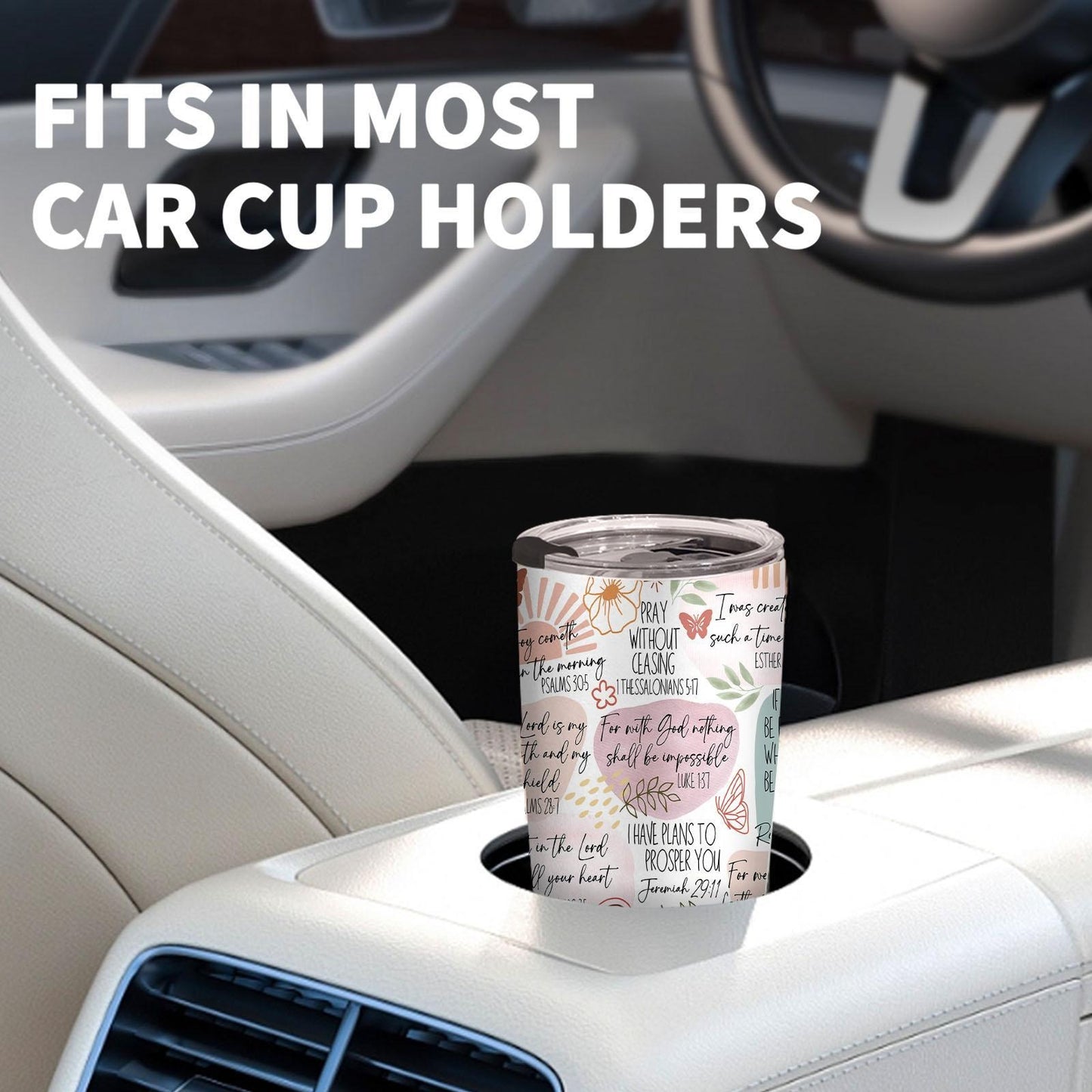 Bible Verse Floral 20oz Tumbler