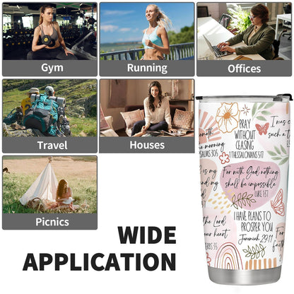 Bible Verse Floral 20oz Tumbler