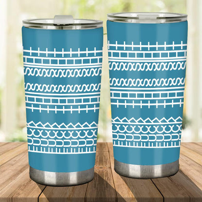 20 Oz Stainless Steel Thermal Flask Drinkware - Hidden Message Sarcastic Tumbler with Leak-Proof Lid, Portable Gift for Coworkers, Unique Funny I'm Fine Design Black Drink Container, Flasks, Insulated, Work-To-Home Daily Sips