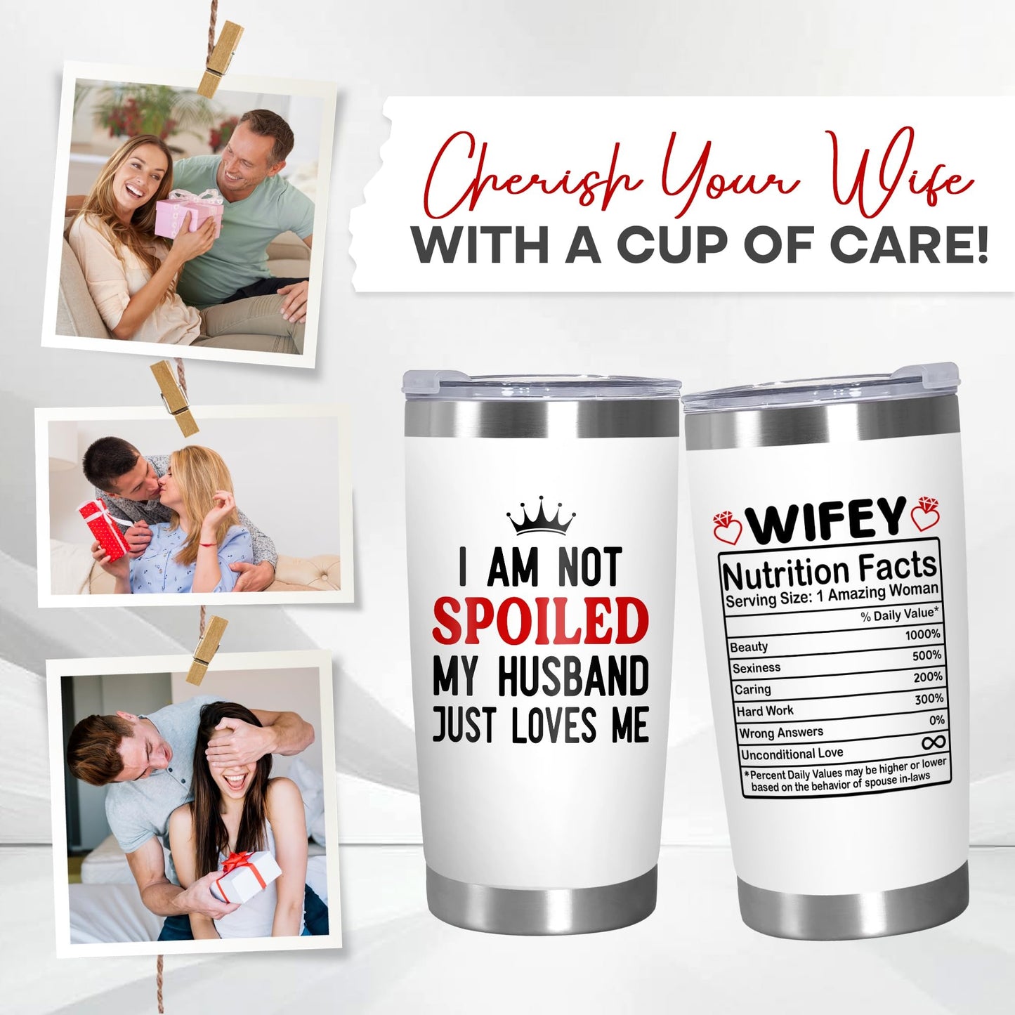 Anniversary Wife Gift Tumbler