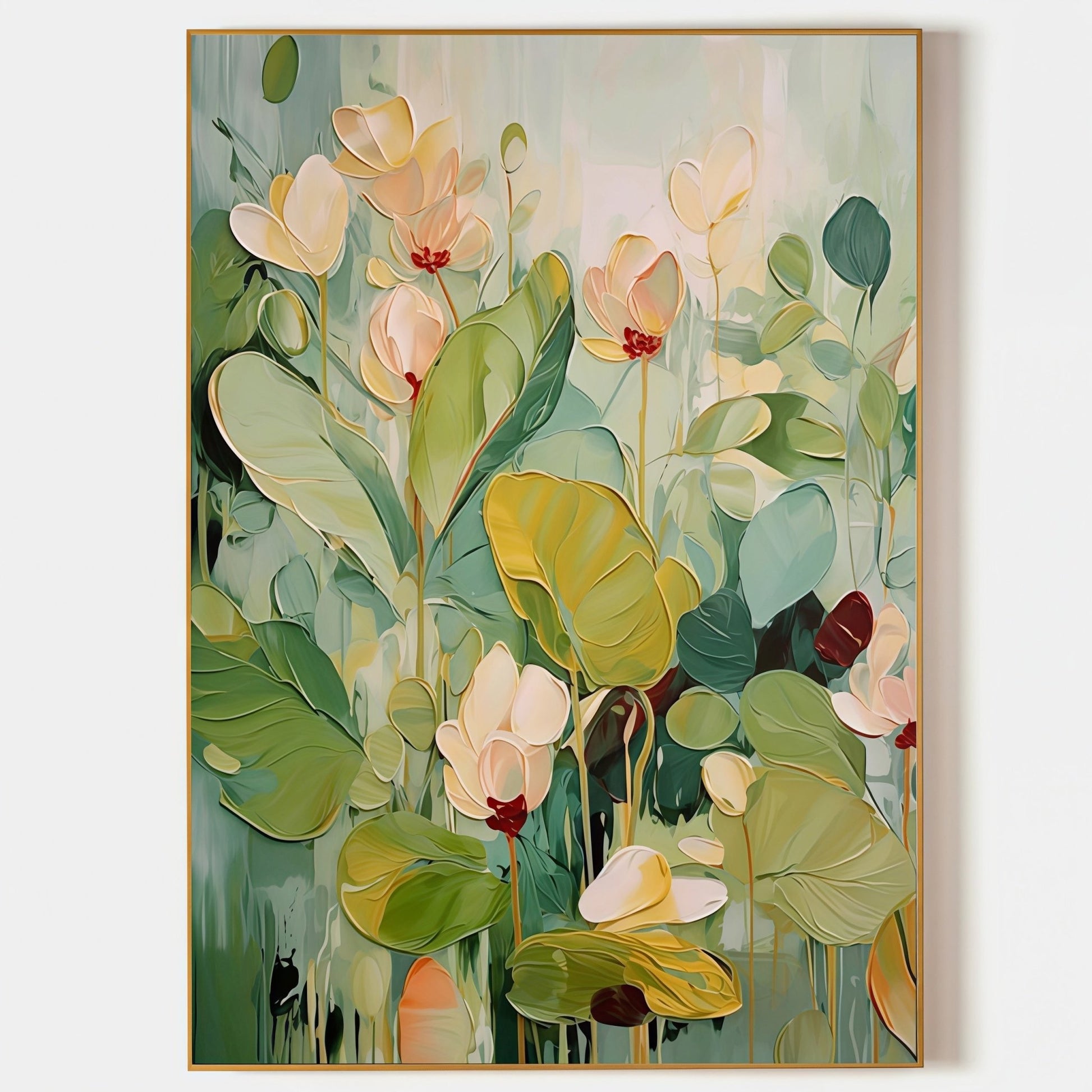 Green & Blush Pink Botanical Wall Art CZ0049 - Viral Wall Art