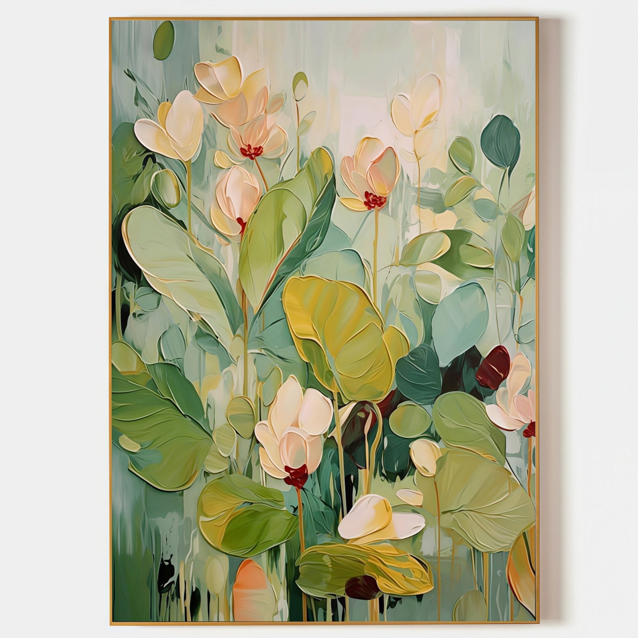 Green & Blush Pink Botanical Wall Art CZ0049 - Viral Wall Art