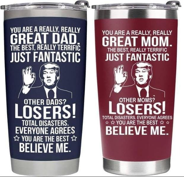 Mom & Dad Christmas Tumbler Set