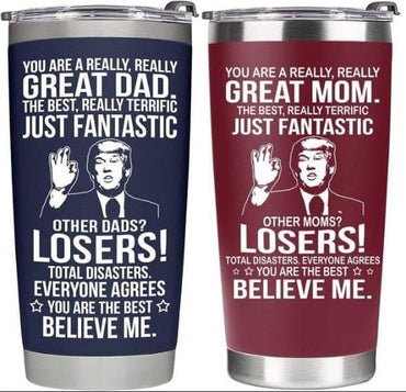 Mom & Dad Christmas Tumbler Set