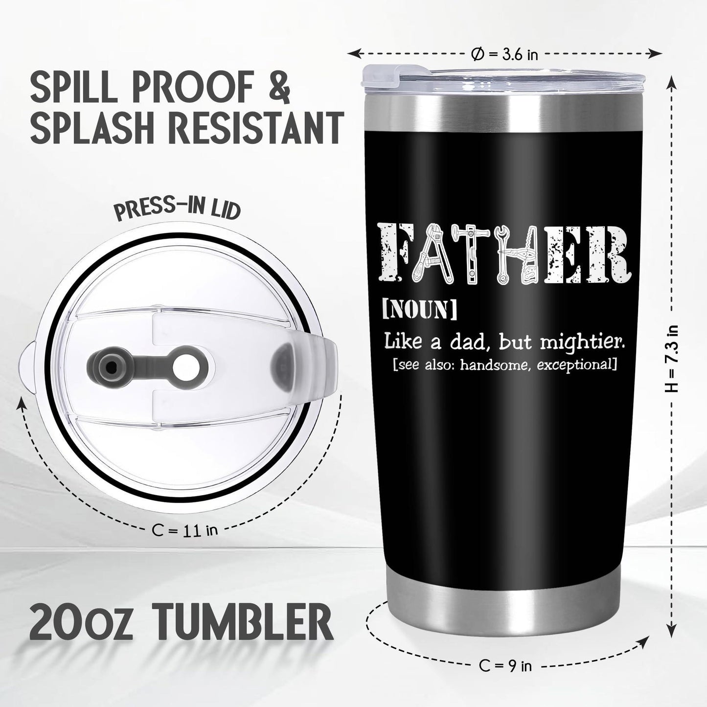 Fathers Day 20oz Tumbler Gift