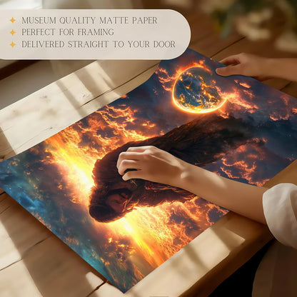 Jesus Christ Spiritual Canvas Wall Art Collection - Resurrection, Prodigal Son & Walking with Child - Christian Home Decor