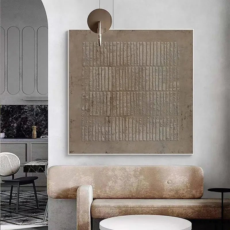 WABI SABI 3D Heavy Texture Minimalist Relief Oil Painting EC0079 - Viral Wall Art