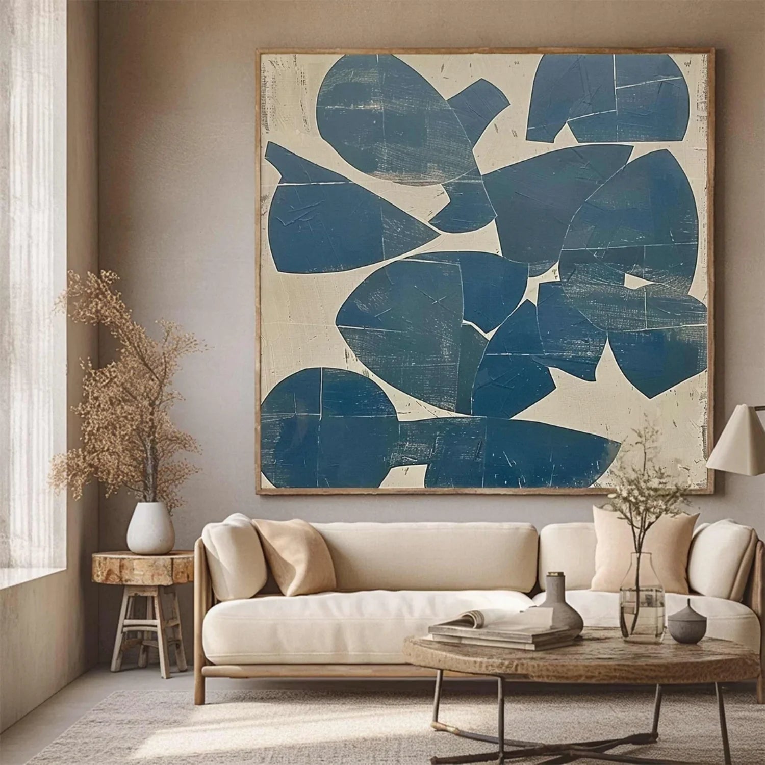 Modern Organic Geometric Oil Painting JC0075 - Viral Wall Art