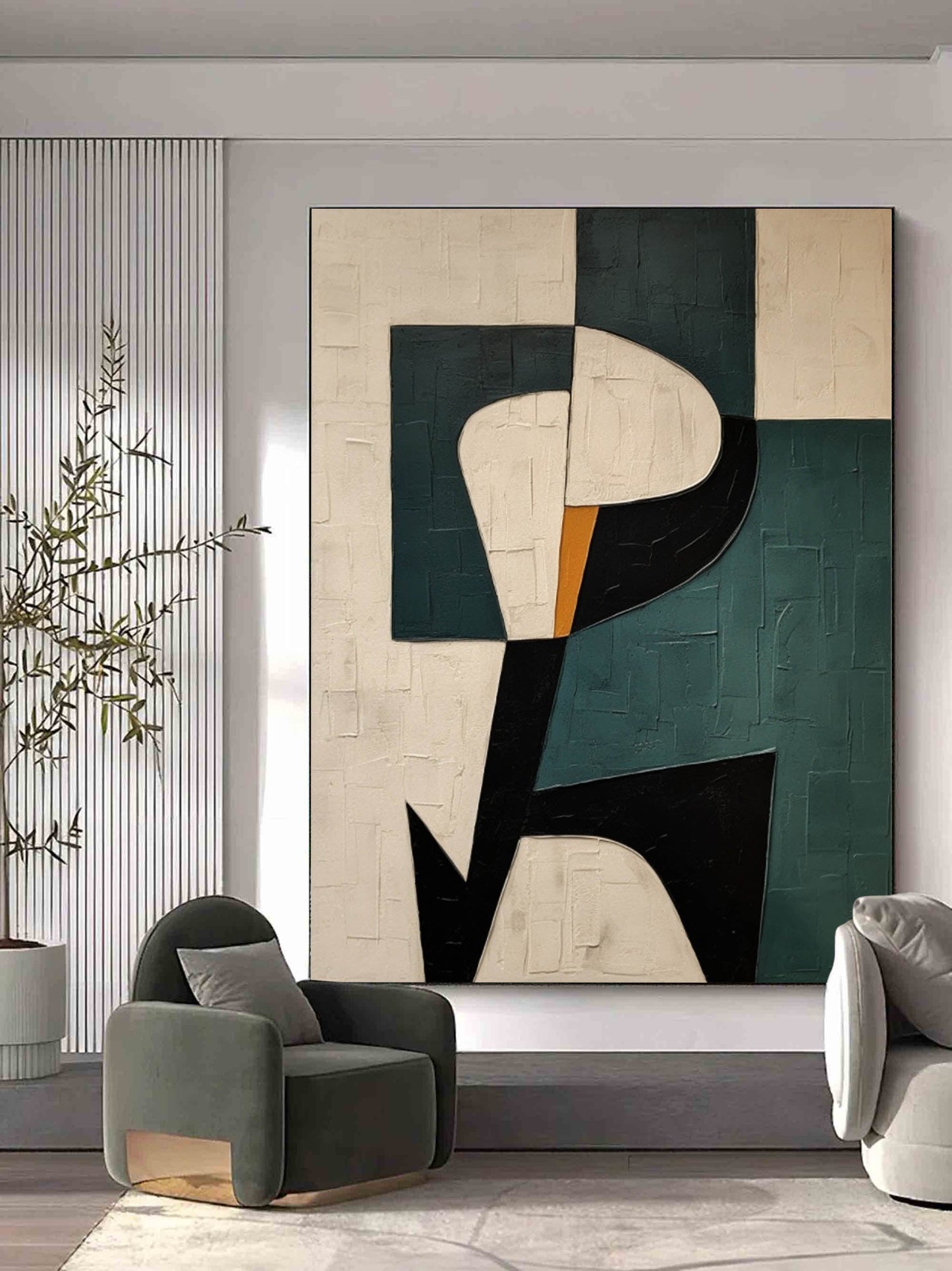 Minimalist Impasto Abstract Wall Art JC0015 - Viral Wall Art
