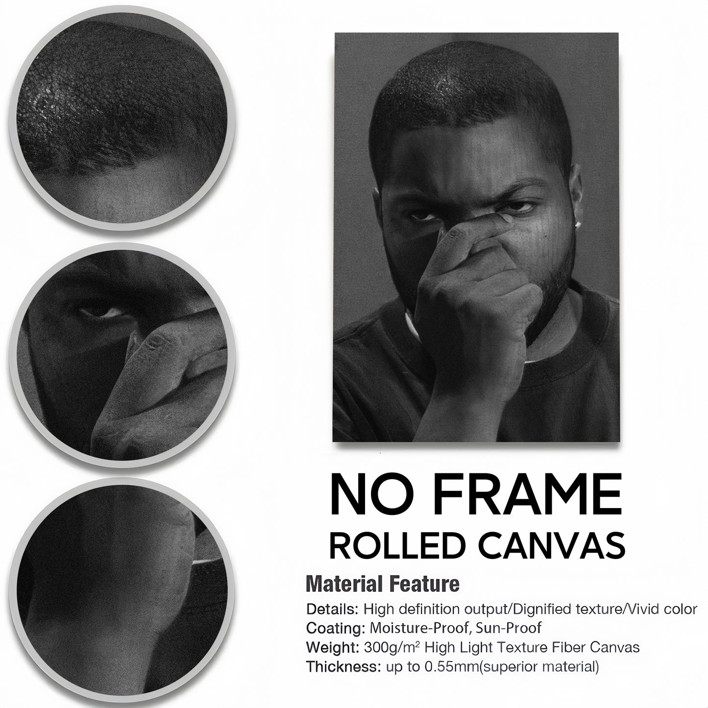 Funny Bathroom Wall Art Collection - Humor Animal & Famous Art Parody - Donkey, Cat, Mona Lisa & More (Restroom Decor)